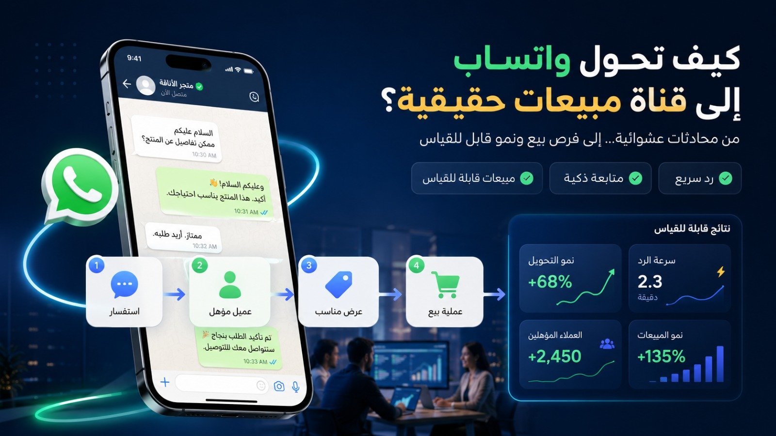 كيف تحول واتساب إلى قناة مبيعات